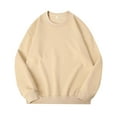 thumbnail image 2 of Womens Oversized Tshirt Women's Fashion Casual Round Neck Loose Long Sleeve Solid Color Sweatshirt, 2 of 6