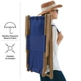 thumbnail image 4 of Lavish Home Weather-Resistant Folding Beach Chair with Carry Straps (Blue), 4 of 10