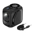 thumbnail image 1 of Ventilador de cintura portátil, pequeño ventilador personal, multifuncional, de bajo ruido, ligero, linterna con clip para picnic, barbacoa, ciclismo Negro, 1 of 7