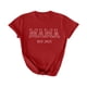 thumbnail image 1 of Camiseta Penkiiy para Mamá Mujer Mamá Vida Tees Gráficas Casual Lindas Tops Día de la Madre para Mamá 2XL Rojo, 1 of 5