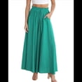thumbnail image 1 of Pantalones Casuales para Mujer, con Cintura Elástica y Pierna , con Bolsillos. Verde XXL, 1 of 9