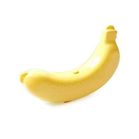 

Pgeraug Banana box Cute 3 Colors Fruit Banana Protector Box Holder Case Lunch Container Storage TB Food Storage Yellow