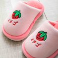 thumbnail image 3 of Zecgelong Autumn/Winter Children's Slippers For Girls And Boys Flat Non Slip Warm Comfortable Cute Fruit Print Pattern ‌Children's slippers indoor‌‌‌ Size 4-5 Years, 3 of 4