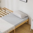 thumbnail image 5 of PAPROOS King Size Bed Frame, Wooden Platform Bed with Strong Wood Slats Support, Heavy Duty Basic Bed Frame, No Box Spring Needed, Natural, 5 of 9