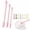 Pink, variant on Mini Silicone Spatula Set for Makeup and Skincare, 6-Piece Dual-Ended Long Flexible Cosmetic Scrapers for Deep Jars, Narrow Bottles & Travel
