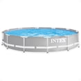 thumbnail image 2 of Intex 12ft x 30in Prism Metal Frame Above Ground Round Swimming Pool & Canopy, 2 of 5