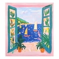 thumbnail image 6 of Yayeee Magnetic Dishwasher Cover for The Front Decoration Home Kitchen Machine Sticker Protector, Green Seaside, 6 of 6