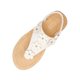 thumbnail image 1 of Sandalias Planas con Correas de Tobillo Floral Toe Post Espadrilles, Sandalias Planas de Mujer Toe Redondo Verano, 1 of 9