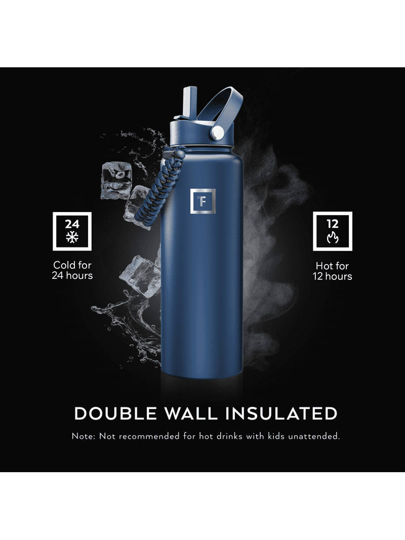 Iron Flask 40 oz Twilight Blue Stainless Steel Water Bottle