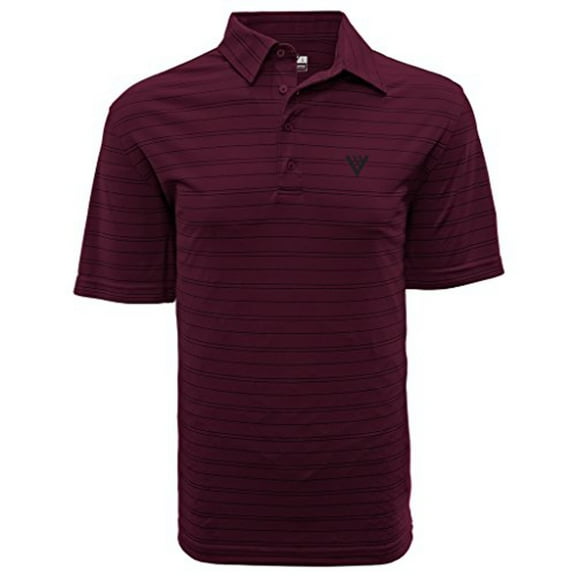 Levelwear TX50RR0001LCWINBLK4XLG Deion Icon Stripe Polo, Purple Extra Large