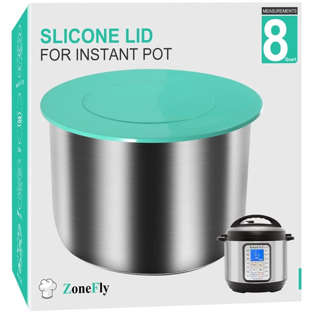 Funda de silicona para olla instantánea de 8 cuartos de galón a 8 cuartos de galón con tapa interior