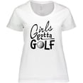 thumbnail image 3 of Inktastic Girls Gotta Golf Women's Plus Size T-Shirt, 3 of 5
