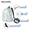 thumbnail image 4 of Vsdgher Dragonfly Print Canvas Backpack Travel Rucksack Unisex Knapsack 15.7/17.7Inch Laptop Backpack for Work,College -Medium, 4 of 5