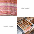 thumbnail image 6 of Placemats Set of 4, Pink Orange Boho Woven Placemat, Linen Place Mats for Kitchen/Dining Tables, Vintage Ethnic Tribe Abstract Art Washable Table Mats for Party, 6 of 8
