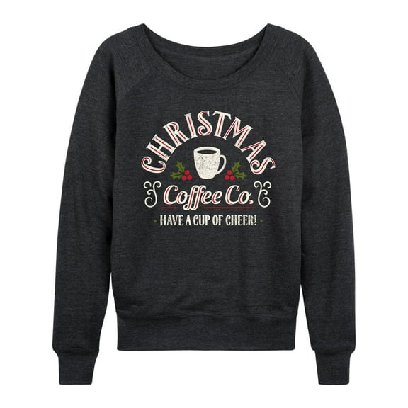 Instant Message - Christmas Coffee Co - Women's French Terry Long Sleeve Shirt