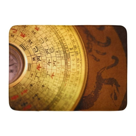 GODPOK Luopan Feng Shui Compass Astrology Asian Rug Doormat Bath Mat 23.6x15.7 inch