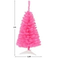 thumbnail image 4 of Costway 3 ft Premium Artificial Christmas Mini Tree Holiday Season Pink w/ Plastic Stand, 4 of 8