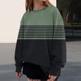 thumbnail image 2 of Bovemsi Womens Sweatshirts Women's Matching Round Neck Loose Fitting Top T Shirt Fall Fashion Outfits 2025 Clothes, 2 of 9