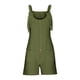 thumbnail image 5 of Mono corto de verano informal con botones para mujer - Poliéster, sin mangas, pantalón corto ancho - S-XXL, 5 of 5