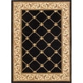 thumbnail image 1 of 5 ft. 3 in. x 7 ft. 3 in. Timeless Fleur De Lis Area Rug - Black, 1 of 1