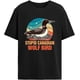 thumbnail image 1 of Camisetas de lobo canadiense para hombre con estética estúpida, 1 of 7