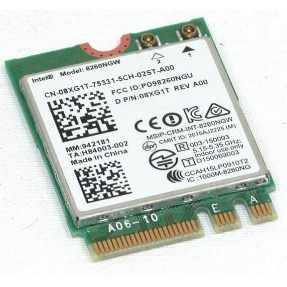 Dell 8XG1T Intel 8260NGW Dual Band Wireless AC-8260 BT 4.2 WLAN Card