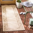 thumbnail image 3 of SAFAVIEH Courtyard Micah Floral Indoor/Outdoor Area Rug, Natural/Brown, 5'3" x 7'7", 3 of 10