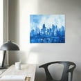 thumbnail image 3 of COMIO Blue Green Dotted Wall Art Abstract Art Prints Nature Landscape Canvas Painting Modern Aesthetic Wall Decor Colorful Decor Unframed Picture for Living Room Bedroom Office, 3 of 4