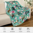 thumbnail image 4 of Horse Blanket Horse Gifts for Girls Women, Soft Horse Blanket for Girls, Cozy Lightweight Flowers Quilt Throw Bedding for Kids Adults Couch Bed Chair Horse Bedroom Decor, 50"X60", 4 of 6