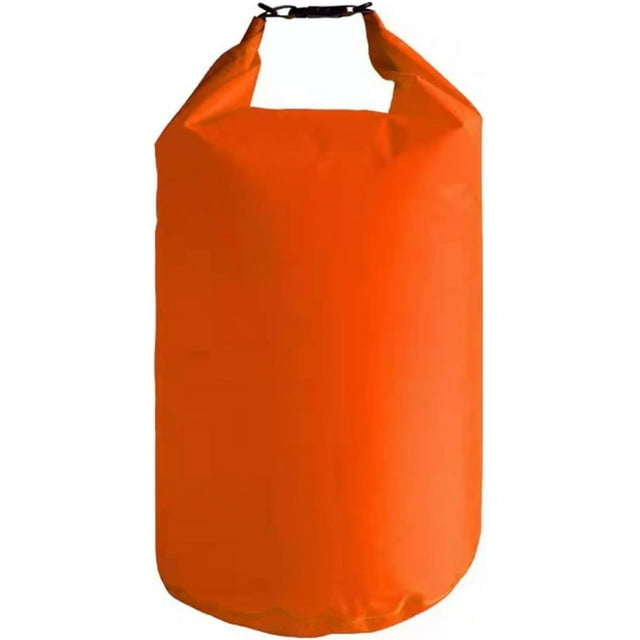 LAICAIW Sac Étanche Sec 10l/20l/40l/70l, Sacs de Rangement Légers pour Canot, Sacs Secs Imperméables pour Kayak Rafting Bateau Randonnée Camping Voyage Pêche Mer Natation Bateau (10L, Orange)
