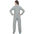 thumbnail image 4 of Bimba Geometric Print Set Of 2 Pcs White Button-Down Shirt With Pajama Pants - 4, 4 of 4