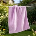 thumbnail image 6 of AUNVITO 100% Cotton Bath Towels, Light Weight, Soft, Super Absorbent and Fast Drying, No Fading Multipurpose Use for Sports, Swimming, Travel, Fitness, Yoga, Multicolor, 6 of 7