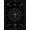 Black Gold, Pattern 18, variant on Design&I 8'x10' Washable Area Rug Extra Large Skid-Resistant Low Profile Crow Runes Norse Raven Wings Spread Glyphs Occult Pentagram Doormat for Living Room, Family