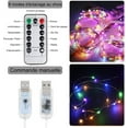 thumbnail image 3 of Cortina de luces de 7 colores para ventana, 3 x 2,8 m, 280 LED de colores brillantes, 8 modos de iluminación, control remoto USB de 5 V CC, decoración interior para Navidad, bodas, hogar y patio., 3 of 5