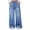 Light Blue, variant on Women's Casual Jeans, Elastic Drawstring Waist Loose Fit Denim Pants with Pockets, Mid Waist Street Style Baggy Jeans, Comfortable Trousers for Daily Wear Light Blue L