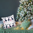 thumbnail image 2 of Teissuly Christmas Pillowcase Faceless Doll Dwarf Gnome Goblin Lattice Christmas Tree Snowflake Peach Skin Printed Sofa Pillowcase Teissuly WER202310234761, 2 of 5