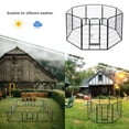 thumbnail image 3 of Heavy Duty Pet Playpen Dog Kennel Pen Cage Fence, 8-Panel, 40 Inches Exercise Pen Dog Crate Cag, 3 of 7