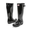 thumbnail image 7 of Hunter Women's Original Tall Back Adjustable Gloss Rain Boots, Black,7 M US, 7 of 7