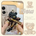 thumbnail image 4 of LYM-Phone Case For MOTO G Stylus 5G 2024, cute protective case Back Cover Black pearl pendant Waterproof soft case Skin-friendly feel Cartoon silicone Dirt-resistant Bear bracelet, 4 of 9