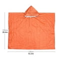 thumbnail image 2 of Poncho De Lluvia Equipo De Supervivencia Manta Térmica Impermeable Poncho Lado Reflectante Para Mayor Visibilidad Para Acampar Al Aire Libre Senderismo Speravity HA038845-00, 2 of 6