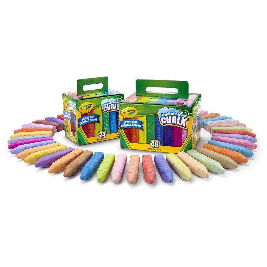 Crayola Sidewalk Chalk Set, 72 Count