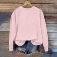 thumbnail image 5 of TKLPEHG Sweatshirt for Women Crew Neck Hoodless Sweatshirts Classic Solid Color Casual Long Sleeve Fashion Loose Lightweight Pullover (Pink,XXL), 5 of 5