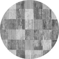 thumbnail image 1 of Ahgly Company Indoor Round Patchwork Gray Transitional Area Rugs, 4' Round, 1 of 1
