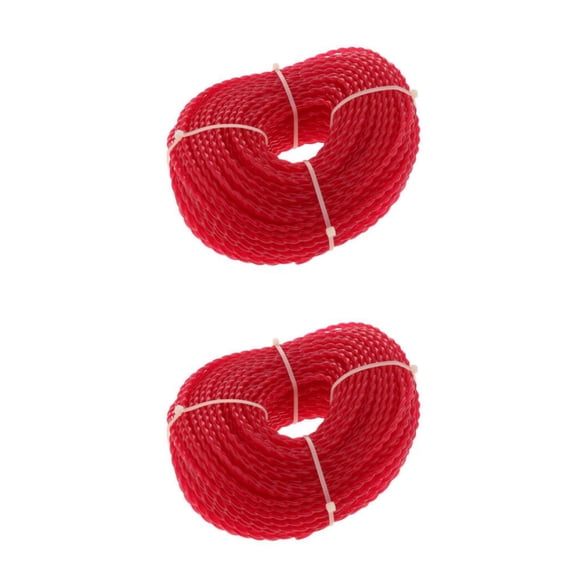 Scienceny Universal Brushcutter Strimmer Trimmer Cord Line String Forma de giro 60m 2piezas