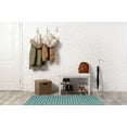 thumbnail image 5 of Simply Daisy 3' x 5' Desert Turquoise Rattan Geometric Rug, 5 of 5