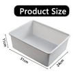thumbnail image 4 of Plastic Flat Storage Tray Classroom Turn In Tray Paper Bins Teacher Classroom Containers Paper Organizer Tray School Office Letter Basket - Grey, 4 of 5