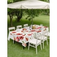 thumbnail image 4 of Outdoor Tablecloth with Umbrella Hole for Patio/Picnic/Party/Camping, Red Poppy Waterproof Table Cloth Rectangle Table Cover Washable, Spring Summer Flowers Botanical Watercolor (52"x 70"), 4 of 8