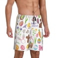 thumbnail image 2 of Sikiie Happy Easter1 Mens Pajama Shorts, Lightweight Lounge Pant with Pockets Soft Sleep Pj Shorts for MenX-Large, 2 of 6