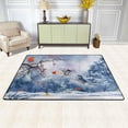 thumbnail image 2 of SKYSONIC Winter Cute Birds Non-Slip Area Rug, Red Berries Maple Floor Carpet Comfort Floor Mats Decor for Indoor Front Porch Living Room Bedroom Kitchen, 36"x24", 2 of 5
