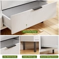 thumbnail image 4 of Wave Fluted 5 Drawer Dresser for Bedroom, Modern Wood Chest of Drawers with Wide Drawers, Closet Dresser Organizer with Anti-Tipping Device and Metal Legs for Hallway Entryway, 4 of 6